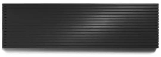 Vasco Carre Plan CPHN2 designradiator dubbel 1800x355mm 1377W zwart 1113418000355001803000000