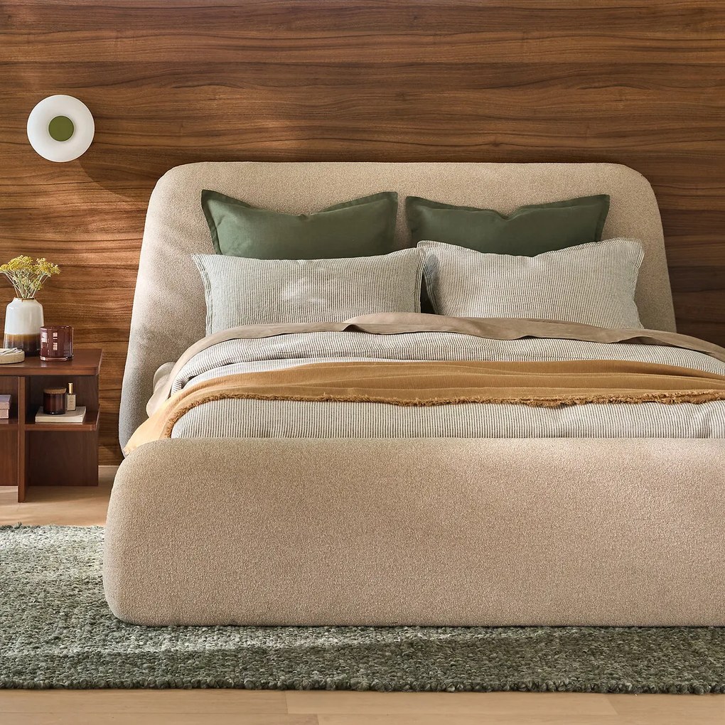 Beddensprei in gewassen linnen, Linange