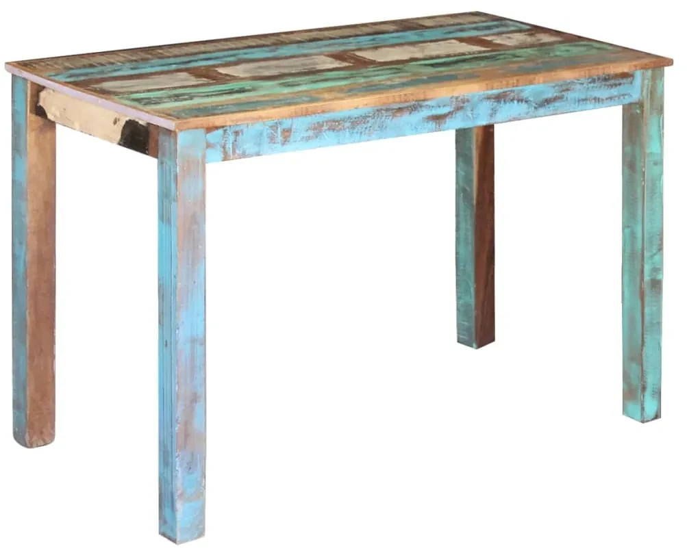 vidaXL Eettafel 115x60x76 cm massief gerecycled hout