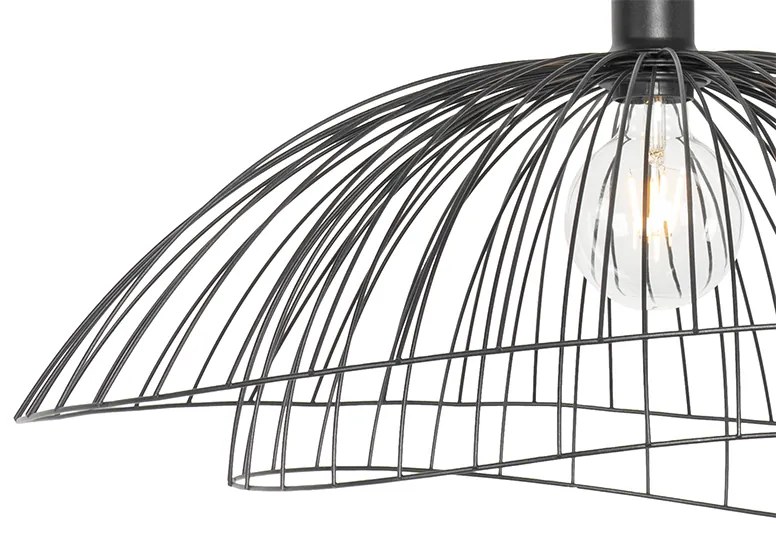 Design hanglamp zwart 66 cm - Pua Design E27 rond Binnenverlichting Lamp