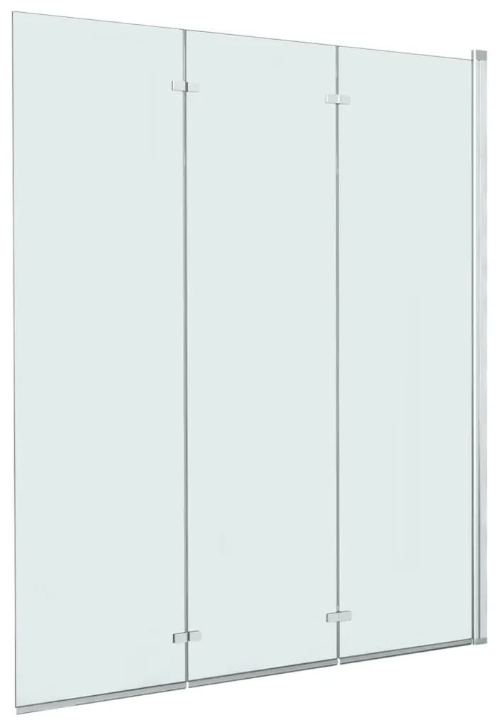 vidaXL Douchewand inklapbaar 3 panelen 130x138 cm ESG
