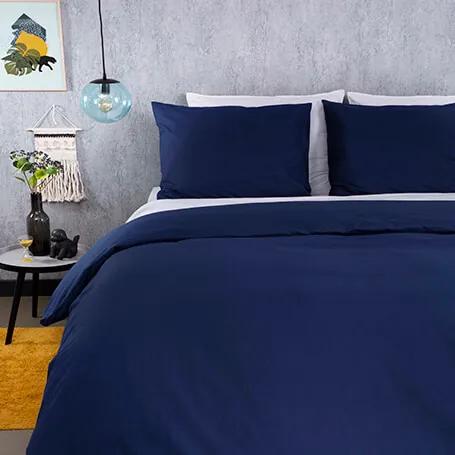 Fresh & Co Uni Pantone - Insignia Blue Lits-jumeaux (240 x 200/220 cm + 2 kussenslopen) Dekbedovertrek