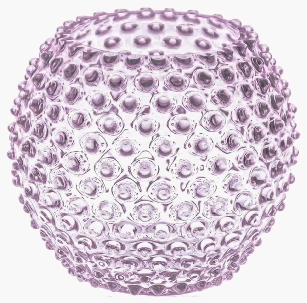 Handgemaakte vaas Hobnail Globe met reliëf