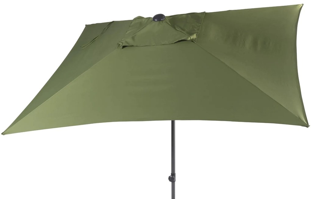4 Seasons Outdoor Oasis Parasol met groen doek 200 x 250 cm Parasol    weerbestendig