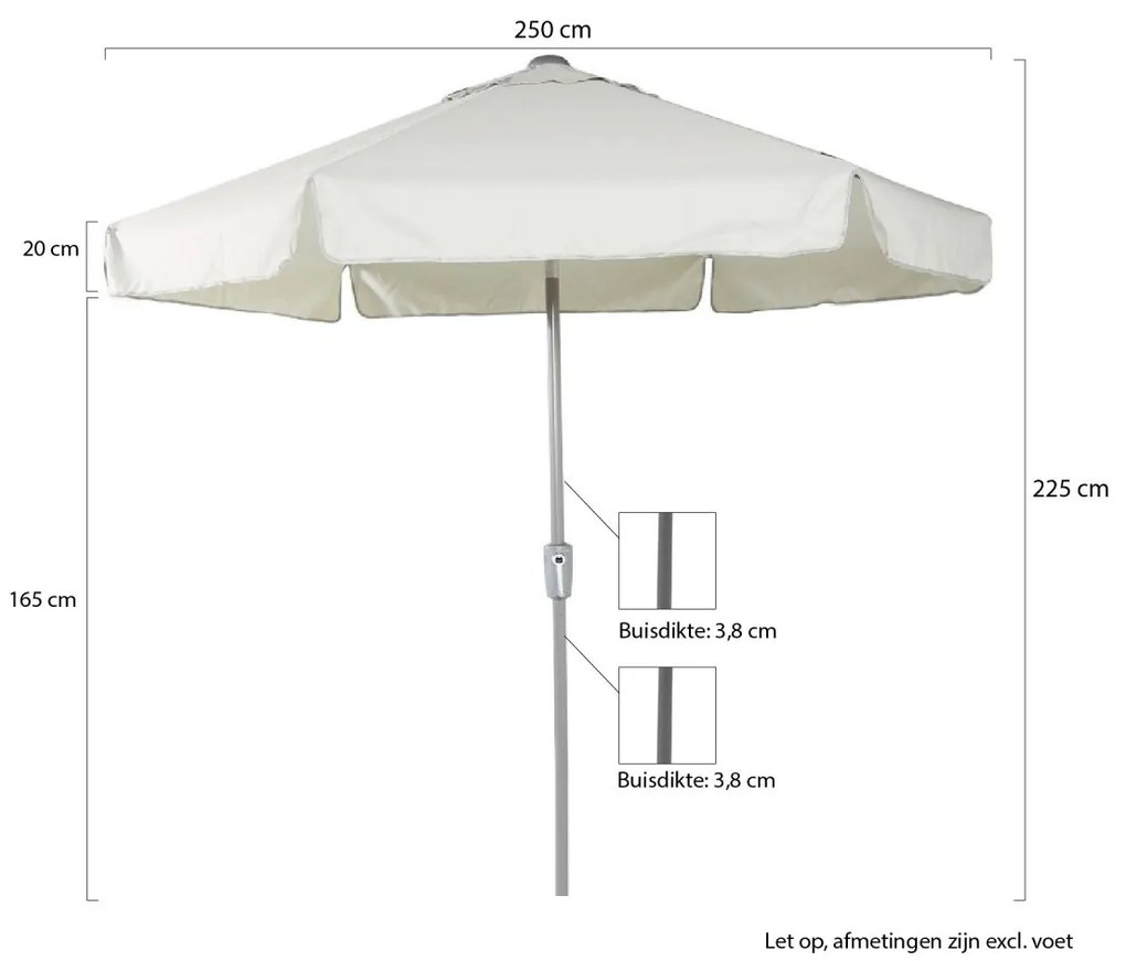 Shadowline Aruba parasol ø 250cm