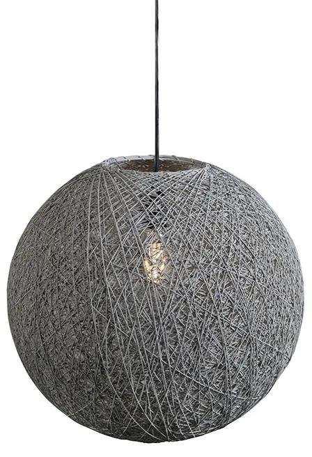 Eettafel / Eetkamer Design hanglamp grijs - Corda 45 Design, Landelijk / Rustiek E27 bol / globe / rond rond Binnenverlichting Lamp