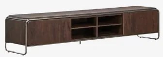 Altrex Tv-meubel Van Acaciahout En Roestvrij Staal Donker Acaciabruin & 240 X 40 Cm - Sklum