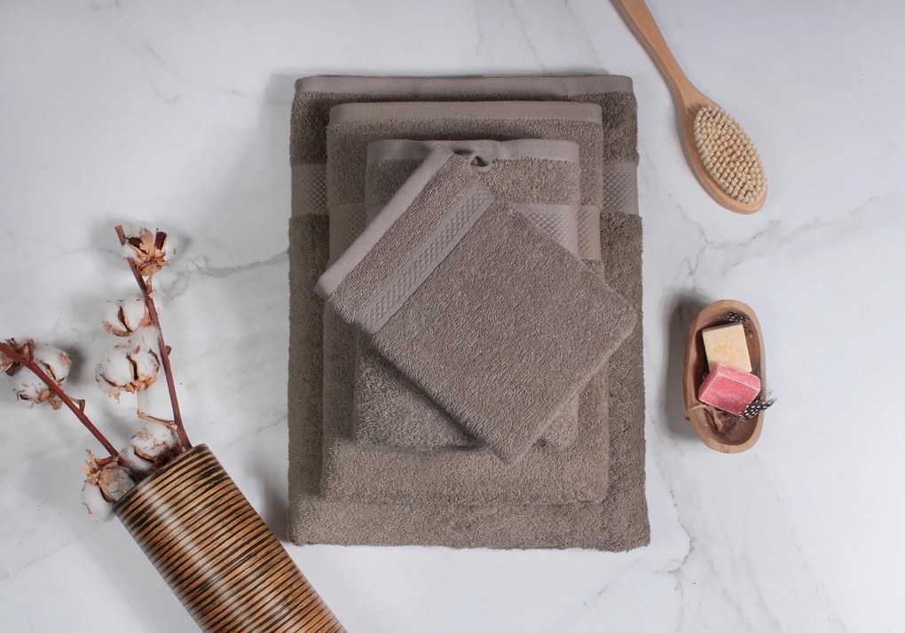 Handdoek Hotel Collectie – 3 stuks – 50×100 – nougat