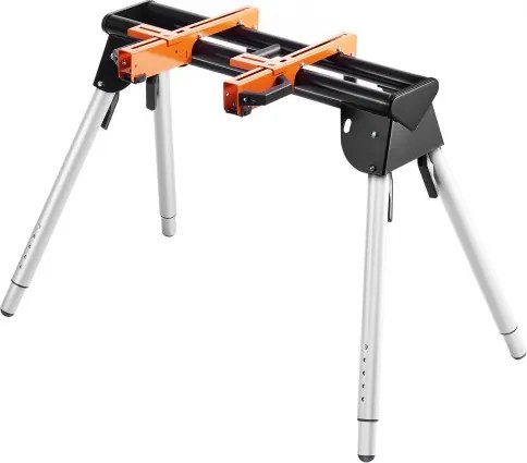 VEVOR Verstekzaagstandaard 150 kg draagvermogen Stalen standaard voor verstekzagen met eendelige montageklemmen 73,91-83,56 cm Verstelbare hoogte, opvouwbare verstekzaagstandaard