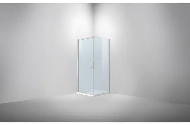 Van Rijn Products ST02 Douchecabine - 95x95x200cm - stabilisatiestang - helder glas - 6mm ST0215090T
