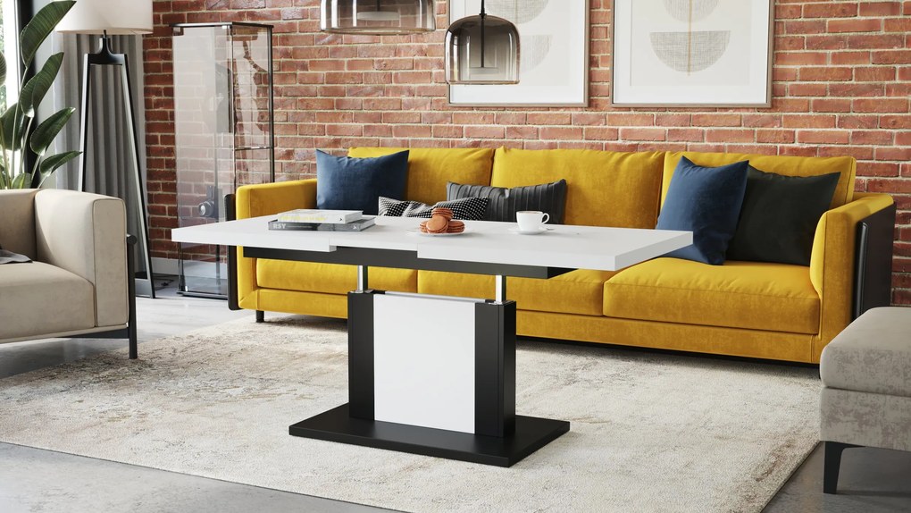 ORION wit / zwart, salontafel