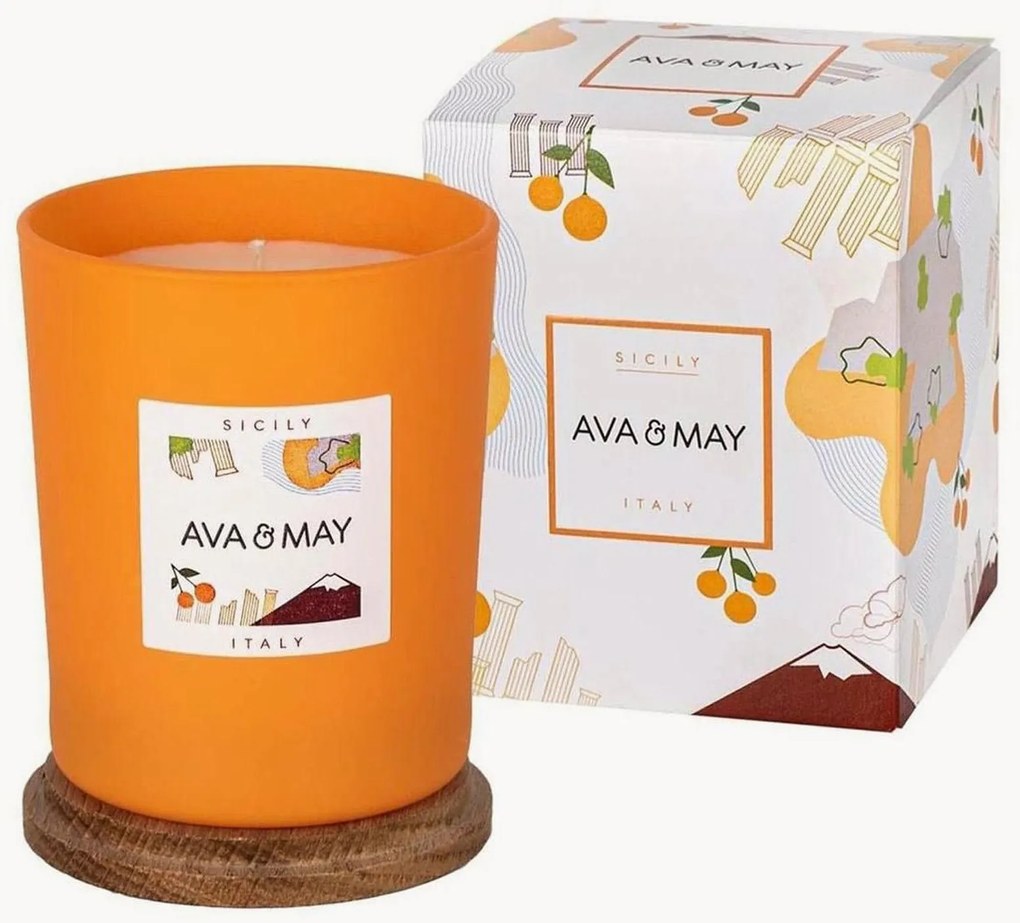 Handgemaakte geurkaars Sicily (sinaasappel, honing, magnolia)
