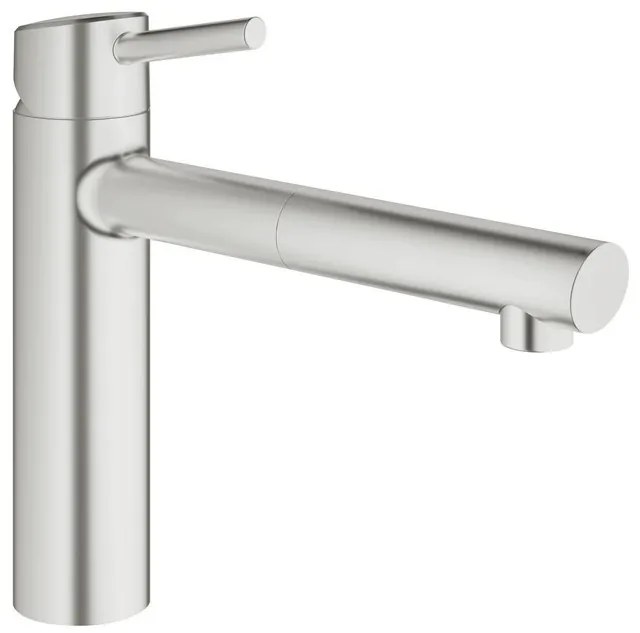 GROHE Concetto Keukenkraan - uittrekbare uitloop - supersteel geborsteld OUTLETSTORE 31129DC1