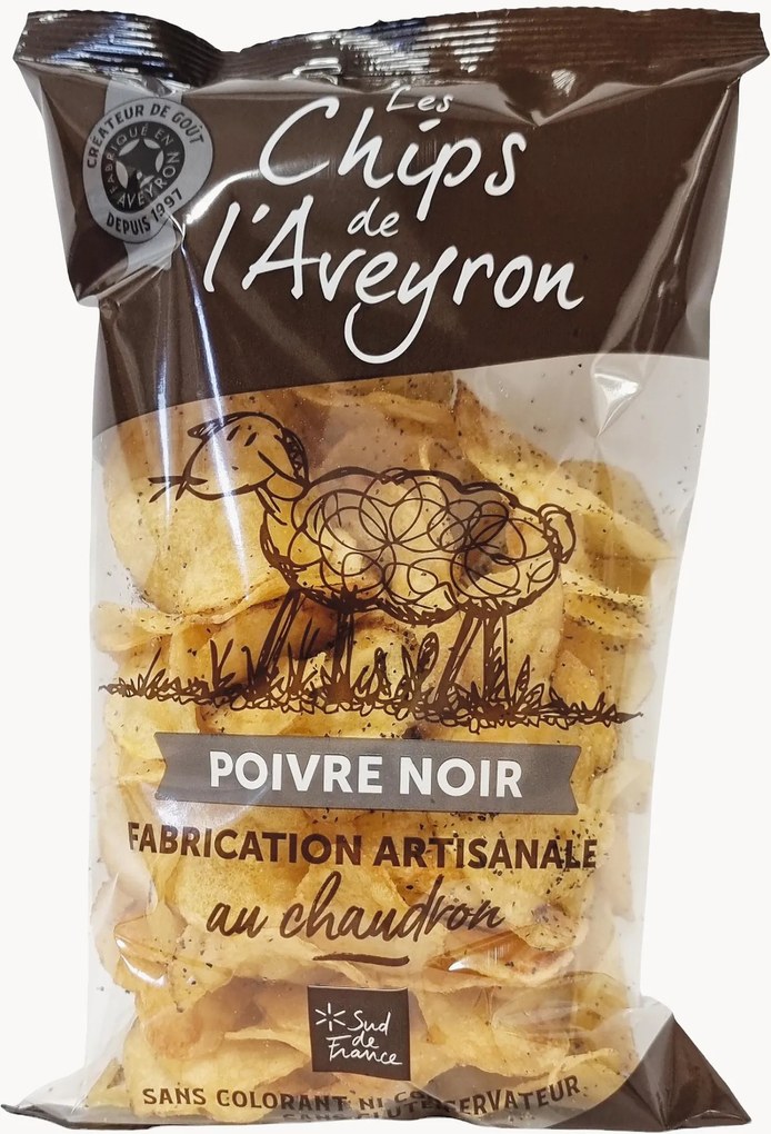 Zwartepeper-aardappelchips