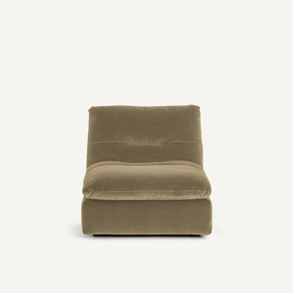 Modulaire fauteuil in fluweel, GIULIANO