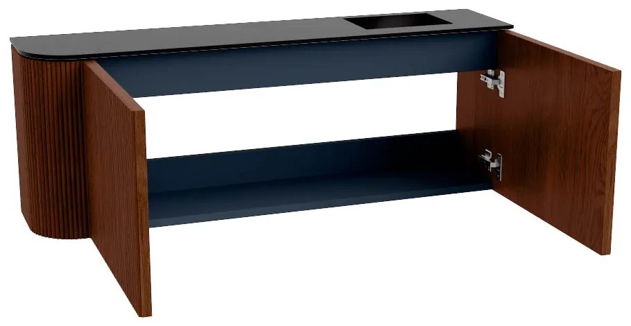 Mondiaz Joya 110cm toiletmeubel ronding links ruby met wastafel faye rechts zonder kraangat urban