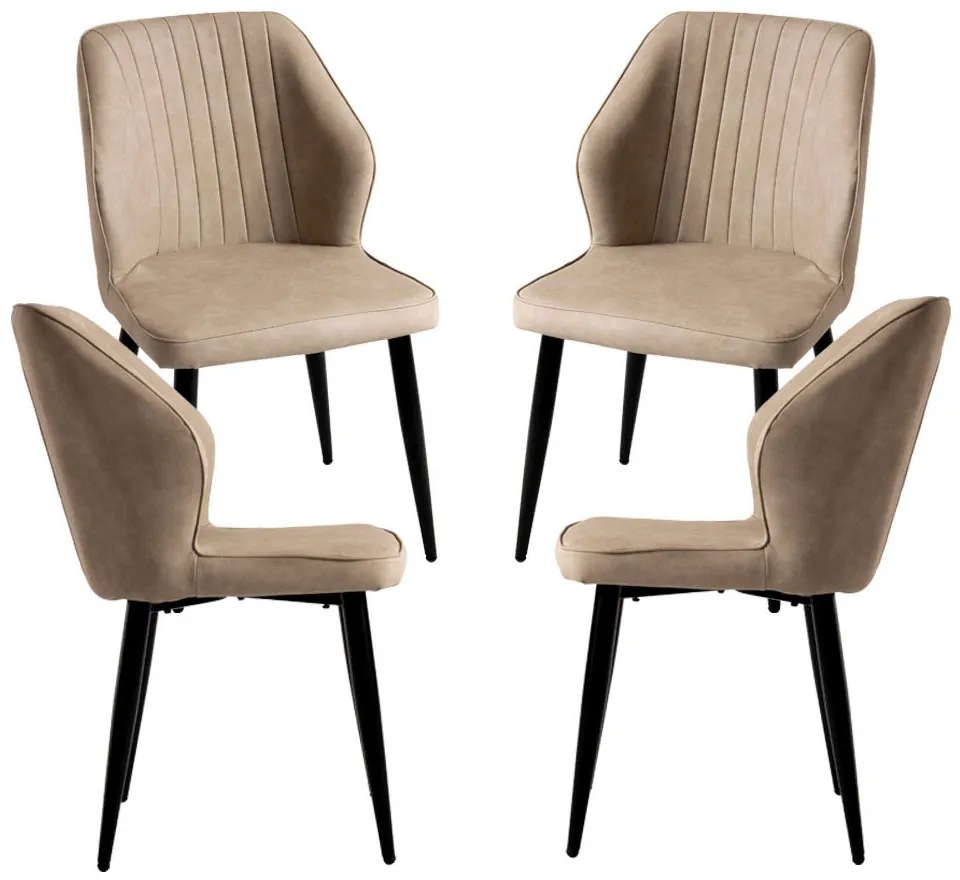 Pakket van 4 Wenye-stoelen