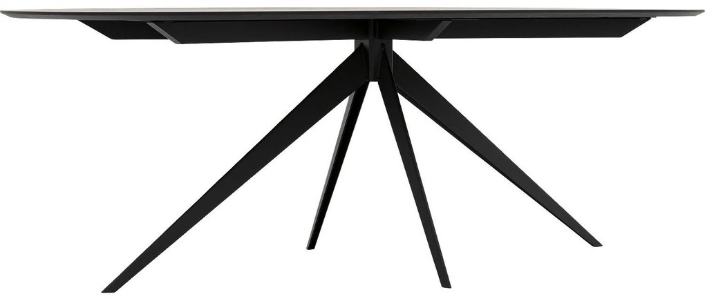 Goossens Excellent Eettafel Uniek, Semi rond 220 x 100 cm