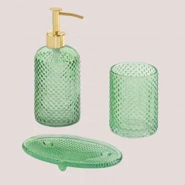 Glazen badkamerset Damarli Groen – kool - Sklum