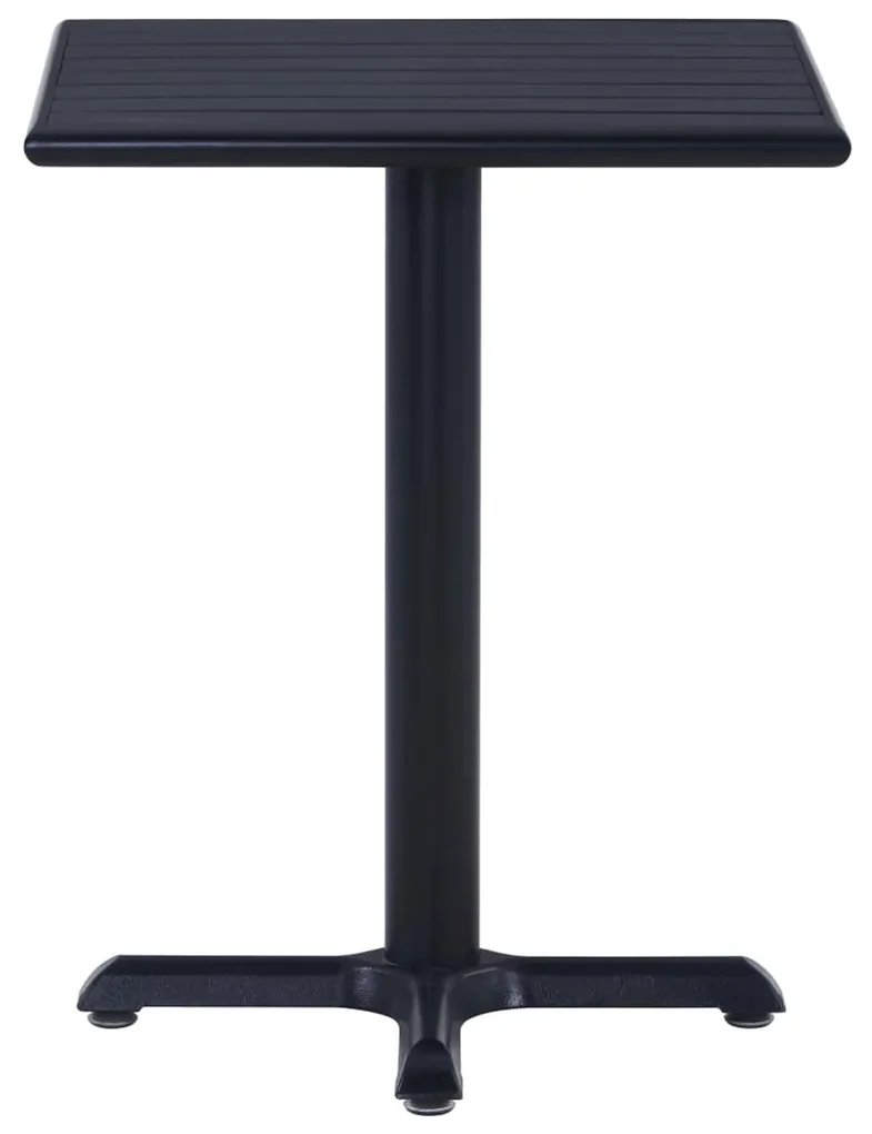 vidaXL Tuintafel 60x60x75 cm zwart