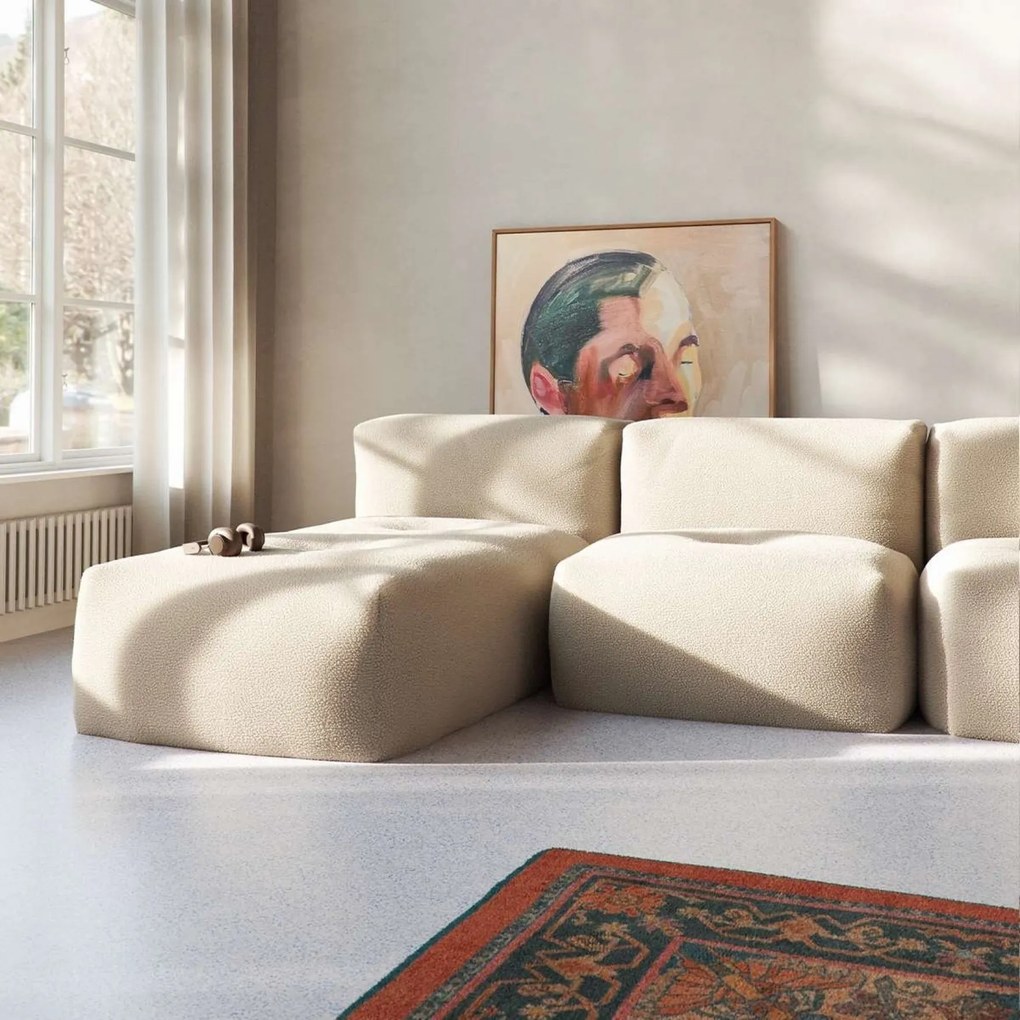 Soft Zitzak Indoor Lounger - Teddy Beige