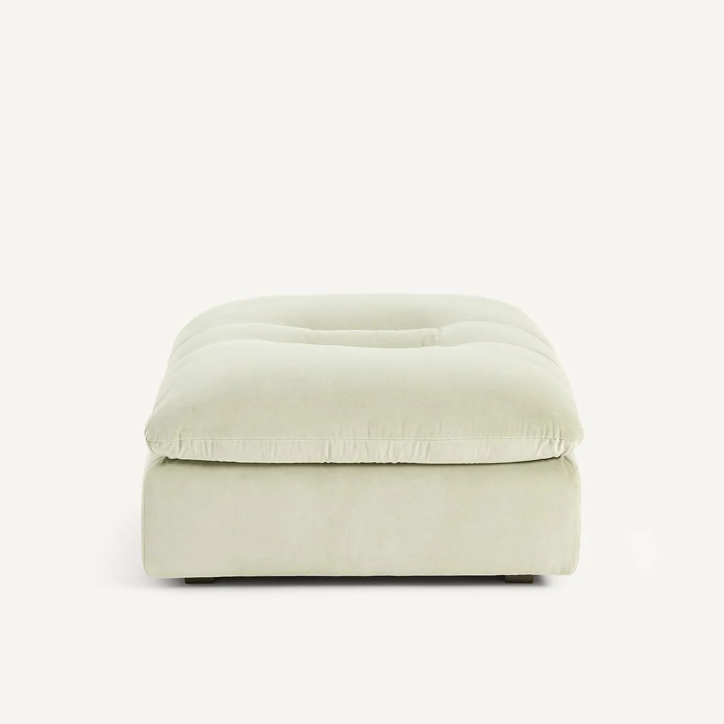 Modulaire voetensteun in stonewashed fluweel, GIULIANO