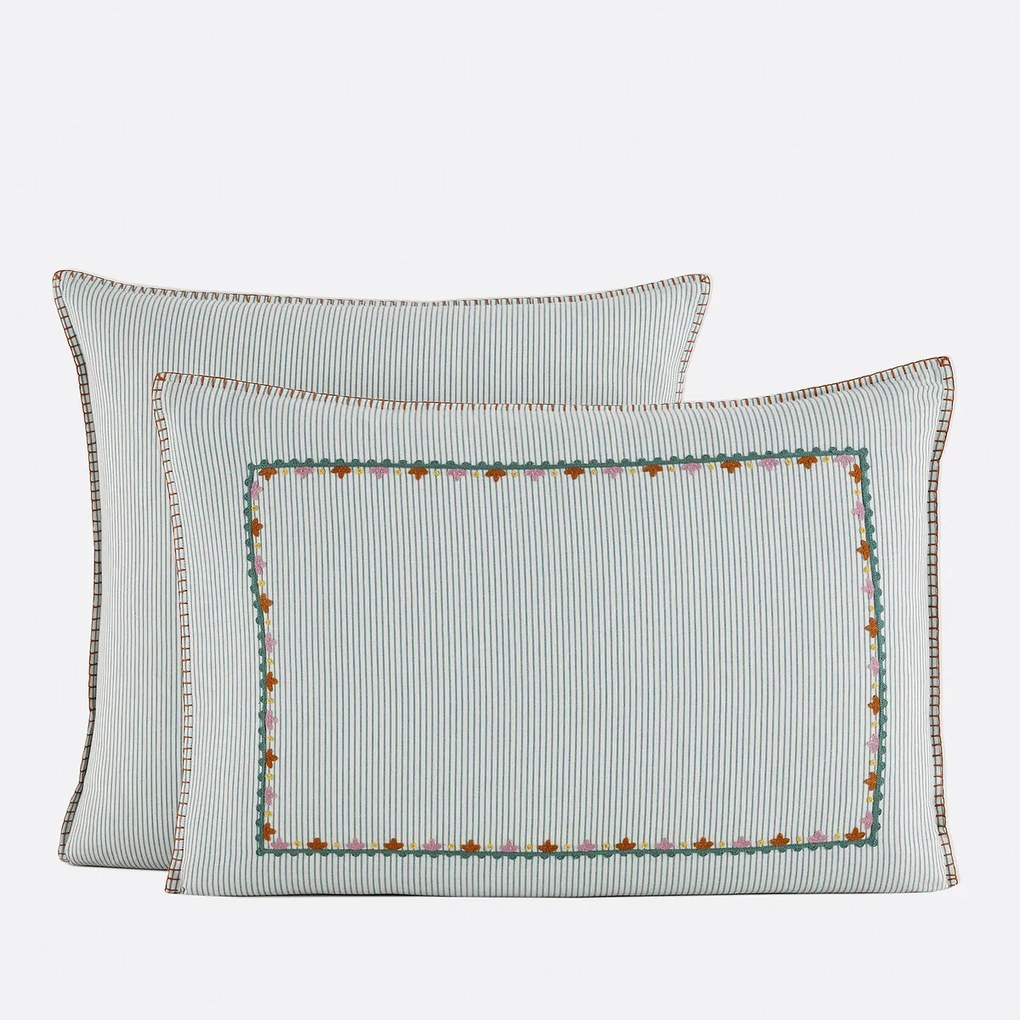 Kussensloop van gewassen katoen, Gillian