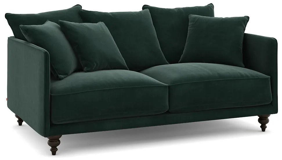 3-zits compacte fluwelen bank, Lazare