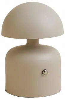 Draadloze Led Tafellamp In Ijzer Nantali Tapioca Beige - Sklum