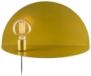 Wandlampen Goud Homemania  Shelfie Wandlamp, Modern ontwerp, Goud, 50x25x25cm