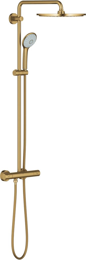 Grohe Euphoria XXL 310 regendoucheset met 4 straalsoorten en thermostaatkraan Ø31cm cool sunrise geborsteld