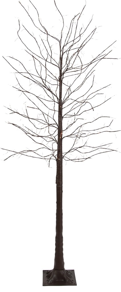Kerst vloerlamp bruin boom 180cm incl. LED met timer IP44 - Ki