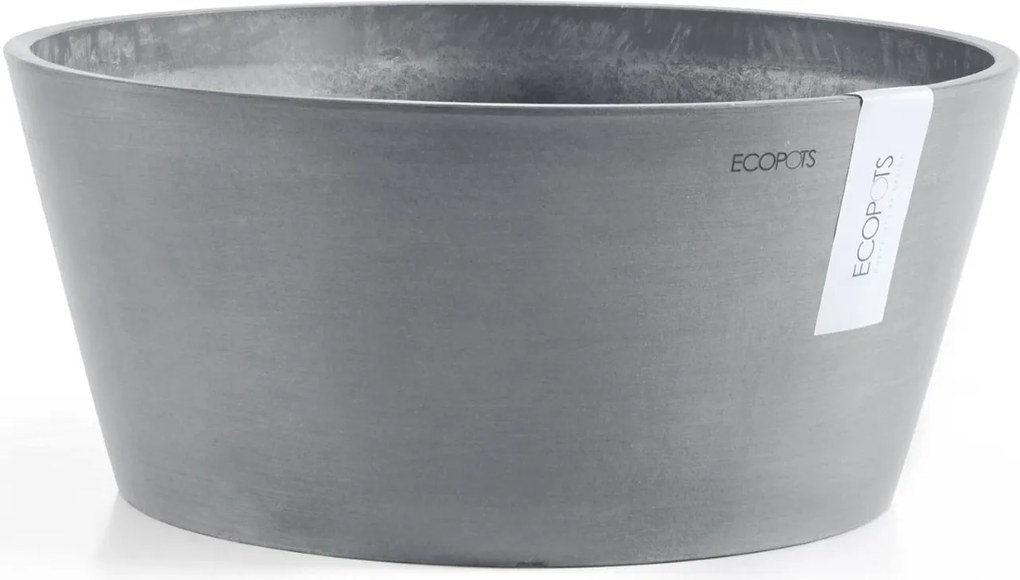 Ecopots Frankfurt 30 - Rond - Blue Grey - Diameter 30,6 x H15,6 cm