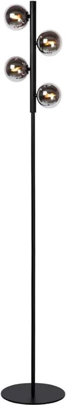 Lucide vloerlamp Tycho - zwart - 22x22,5x154 cm - Leen Bakker
