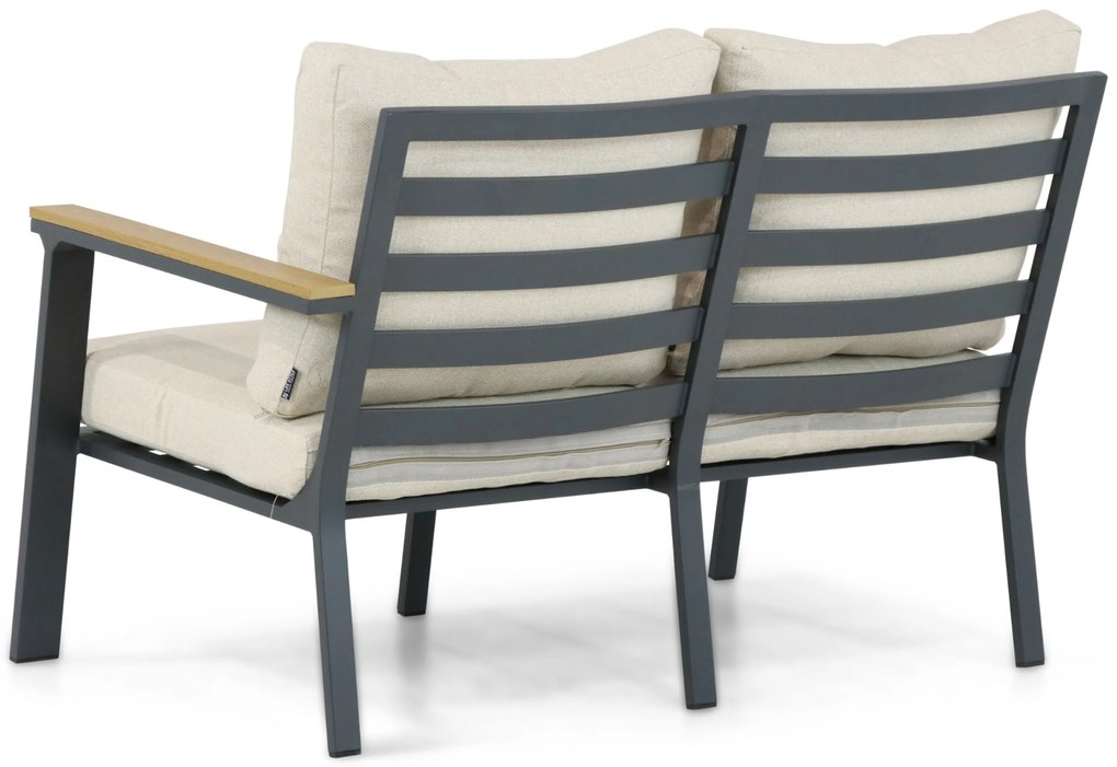 Hoek loungeset 6 personen Aluminium/Polywood (grey teakfinish) Grijs Lifestyle Garden Furniture Santiago