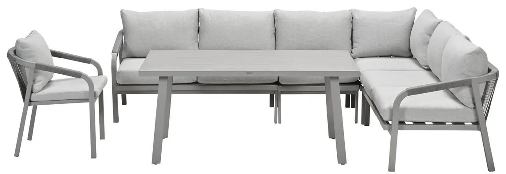 Garden Impressions Tarera lounge dining set 6-delig incl stoel - taupe