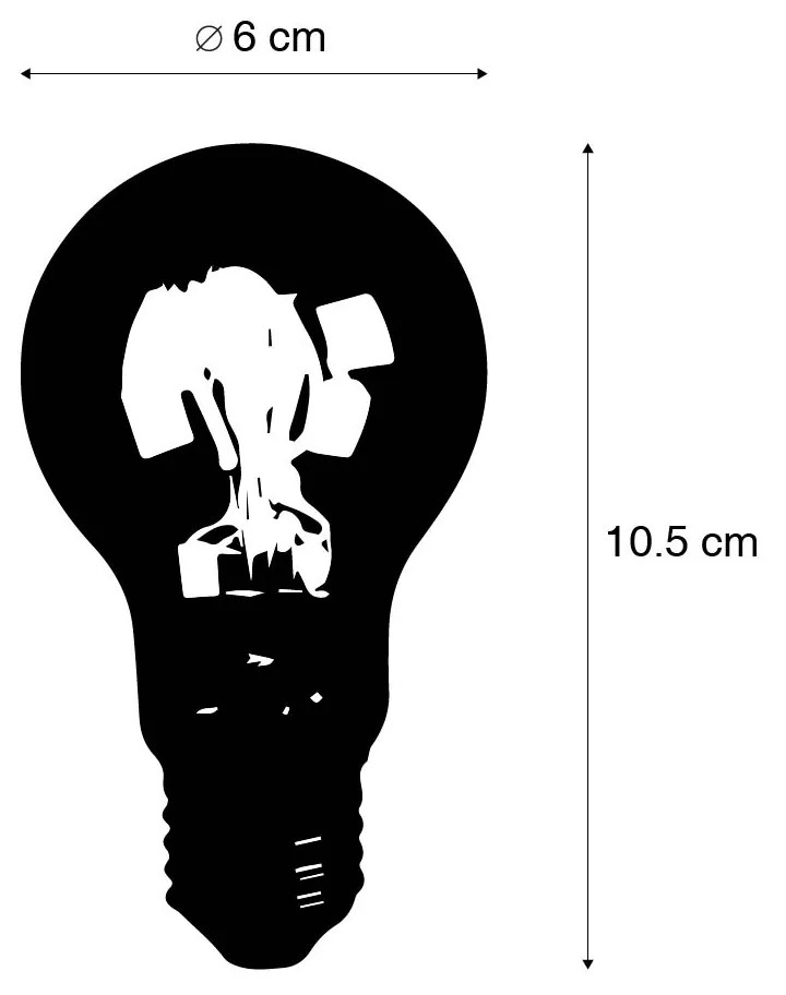 Set van 5 E27 3-staps dimbare LED lamp A60 goldline 5W 530 lm 2200K