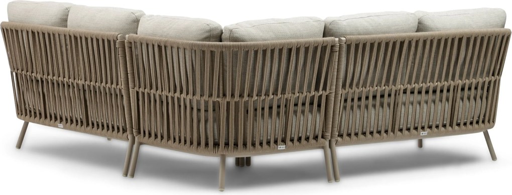 Hoek loungeset 5 personen Rope Taupe  Coco Elara