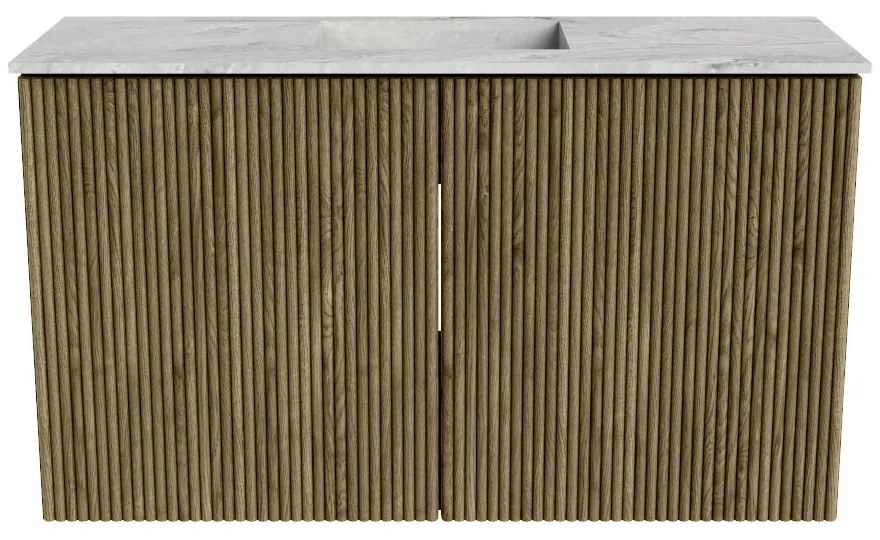 Mondiaz Joya DLux 70cm toiletmeubel dusk met wastafel faye midden 1 kraangat glace