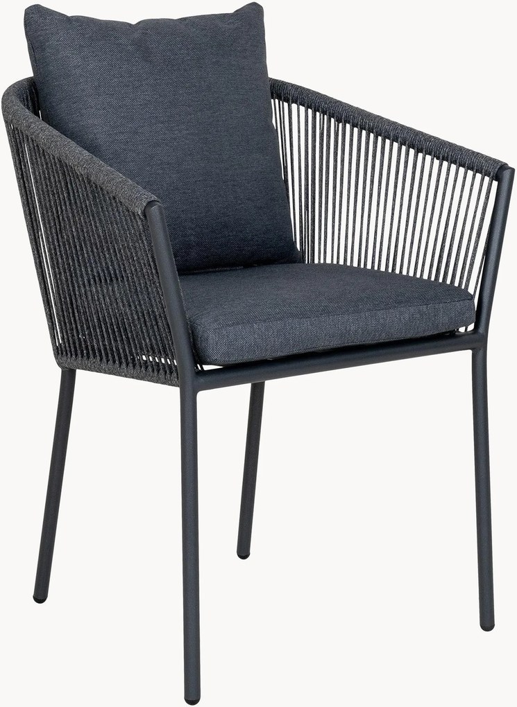 Tuinstoelen Salerno met armleuningen, 4-delig