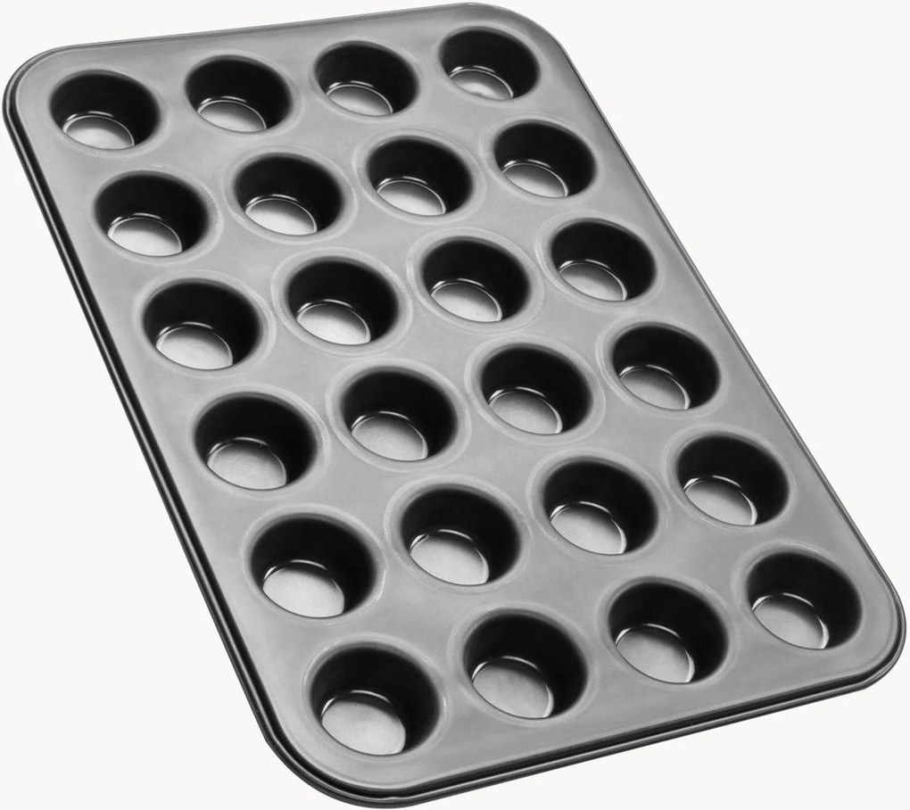 Mini muffinvorm Black Metallic, 24 cups