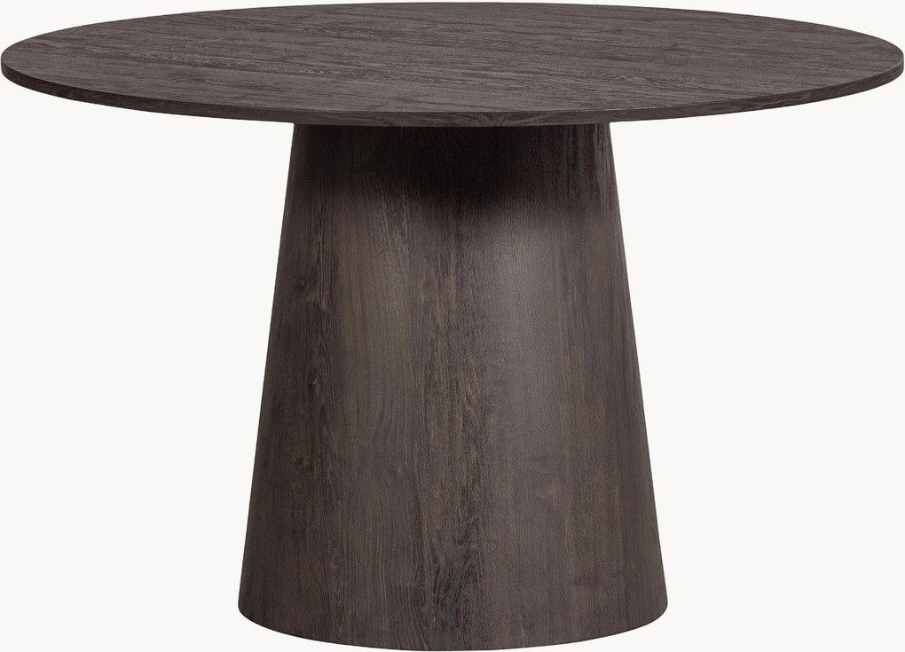 Ronde eettafel Maan met houtlook