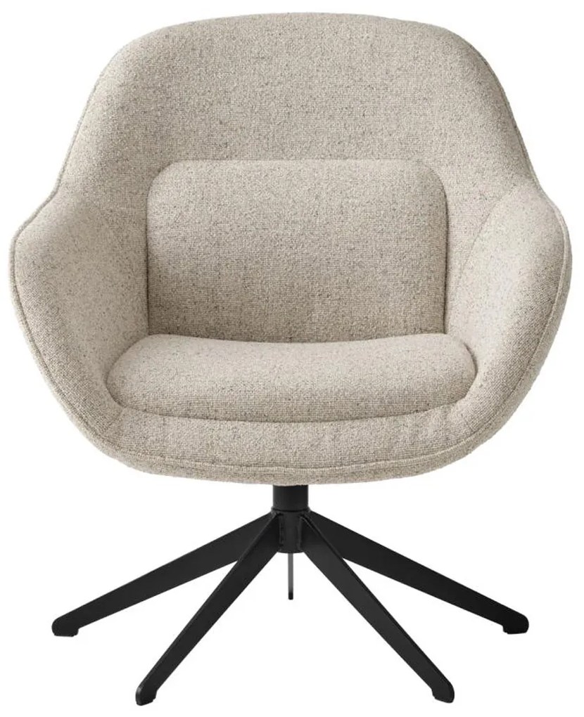 Draaibare Fauteuil Beige Stof