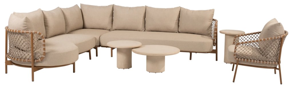 Hampton Martinique modulaire hoek loungeset 7 delig mortex amber 4 Seasons Outdoor