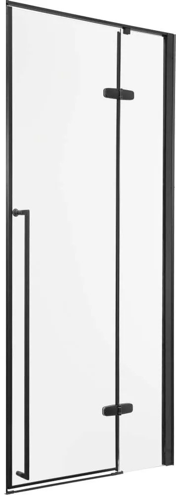 Kerra Long douchedeur zwart 80cm