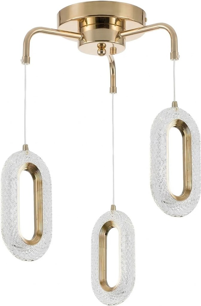 HANGENDE PLAFOND LED LAMP G173-3CP GOLD