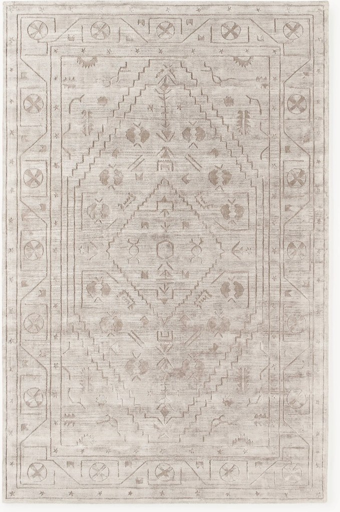 Handgeweven viscose vloerkleed Shaila