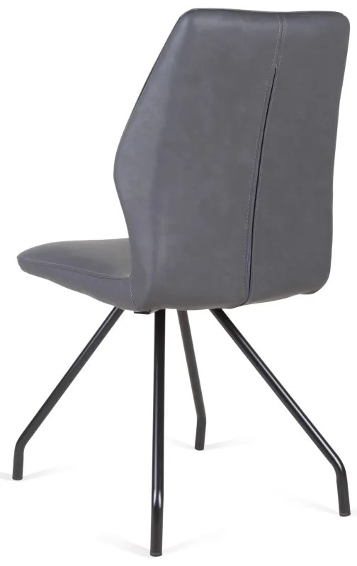 Eetkamerstoel - Apollo - leer Vintage zwart