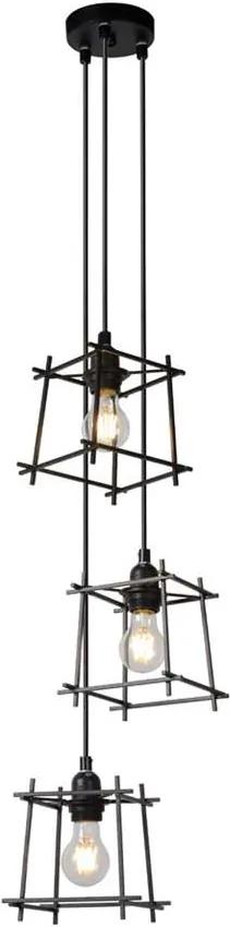 Lucide hanglamp Edgar - zwart - Ø28 cm - Leen Bakker