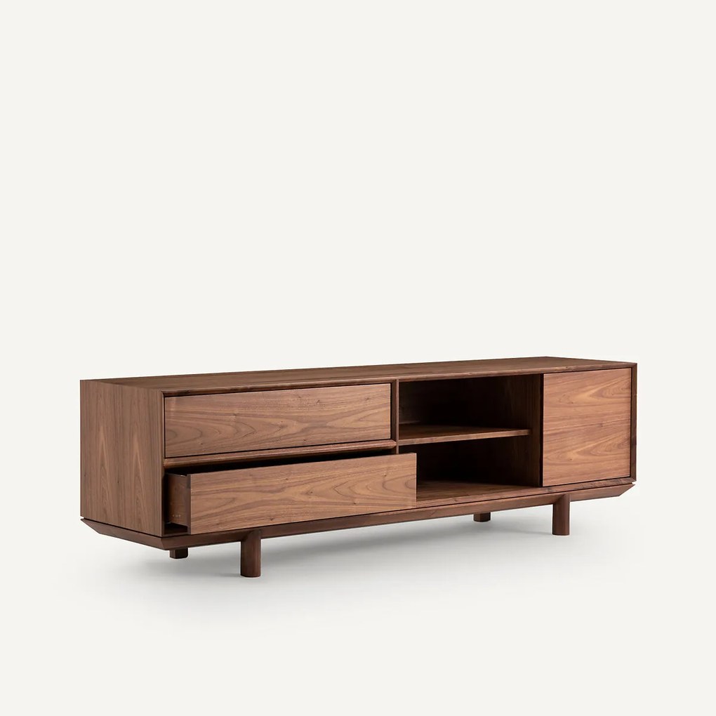 TV-meubel in notenhout en fineer Gloria design E. Gallina